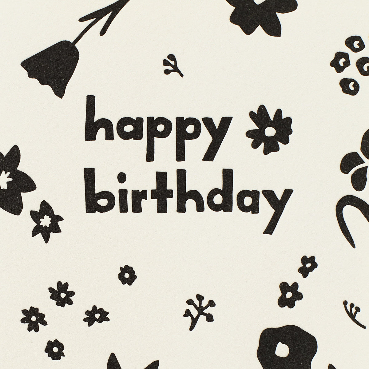 BW Floral Bday