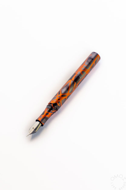 Schon DSGN Anodized Aluminum "Pocket 6" Fountain Pen Orange Smoke
