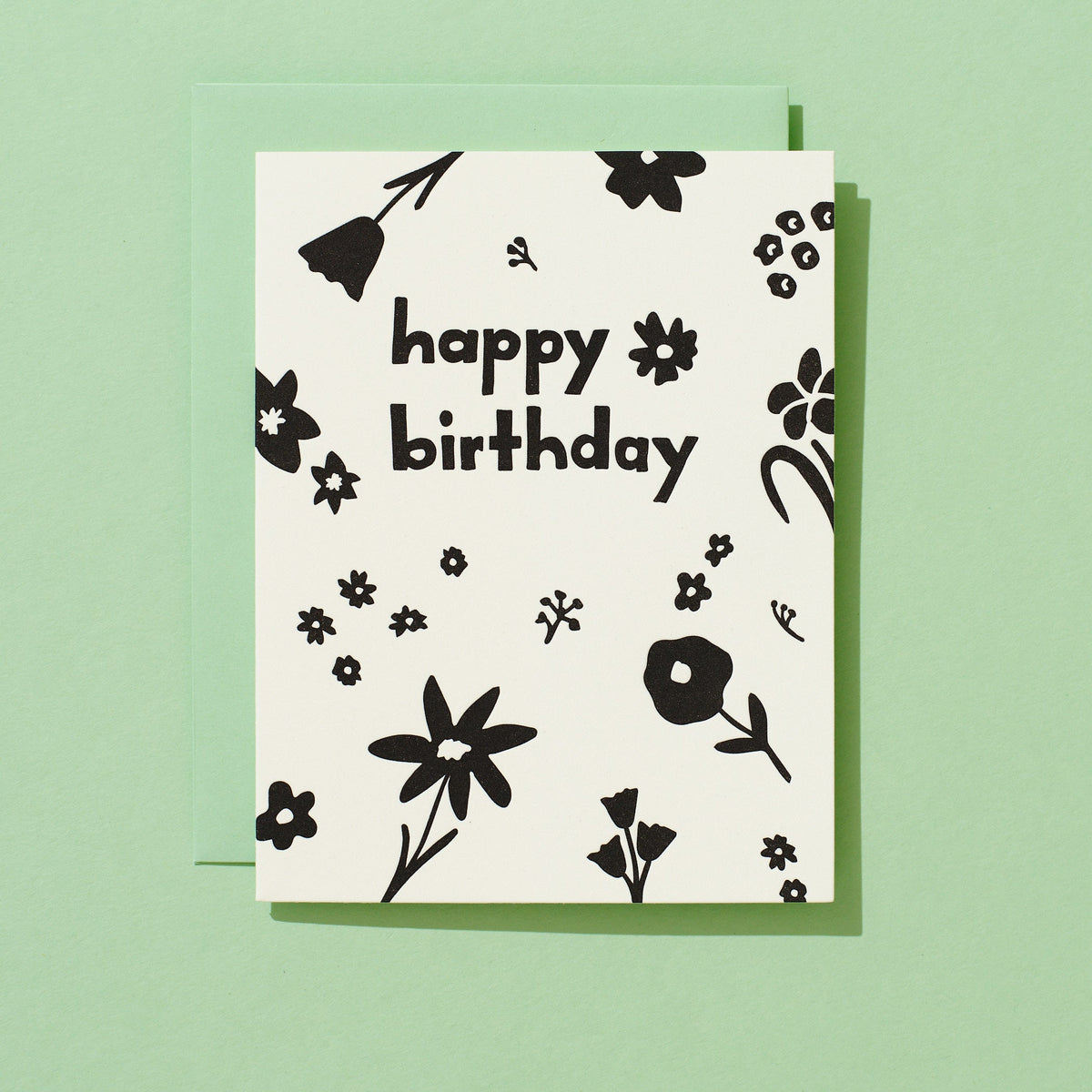 BW Floral Bday